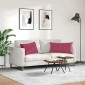 vidaXL Μαξιλάρι Καναπέ 2 pcs Κόκκινο 80 x 40 cm Υφασμάτινο Κορντουρά