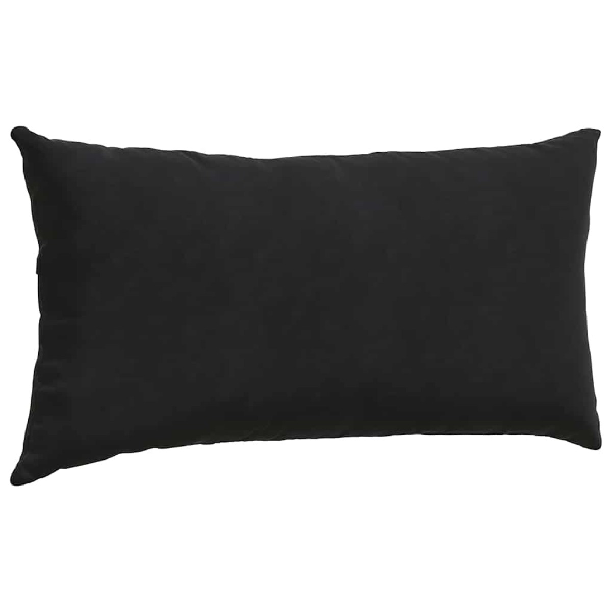 vidaXL Μαξιλάρι Καναπέ 2 pcs Μαύρο 80 x 40 cm Υφασμάτινο Κορντουρά