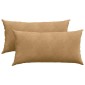 vidaXL Μαξιλάρι Καναπέ 2 pcs Καφέ 80 x 40 cm Υφασμάτινο Κορντουρά