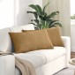 vidaXL Μαξιλάρι Καναπέ 2 pcs Καφέ 80 x 40 cm Υφασμάτινο Κορντουρά