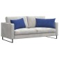 vidaXL Μαξιλάρι Καναπέ 2 pcs Μπλε Αστυνομίας 80 x 40 cm