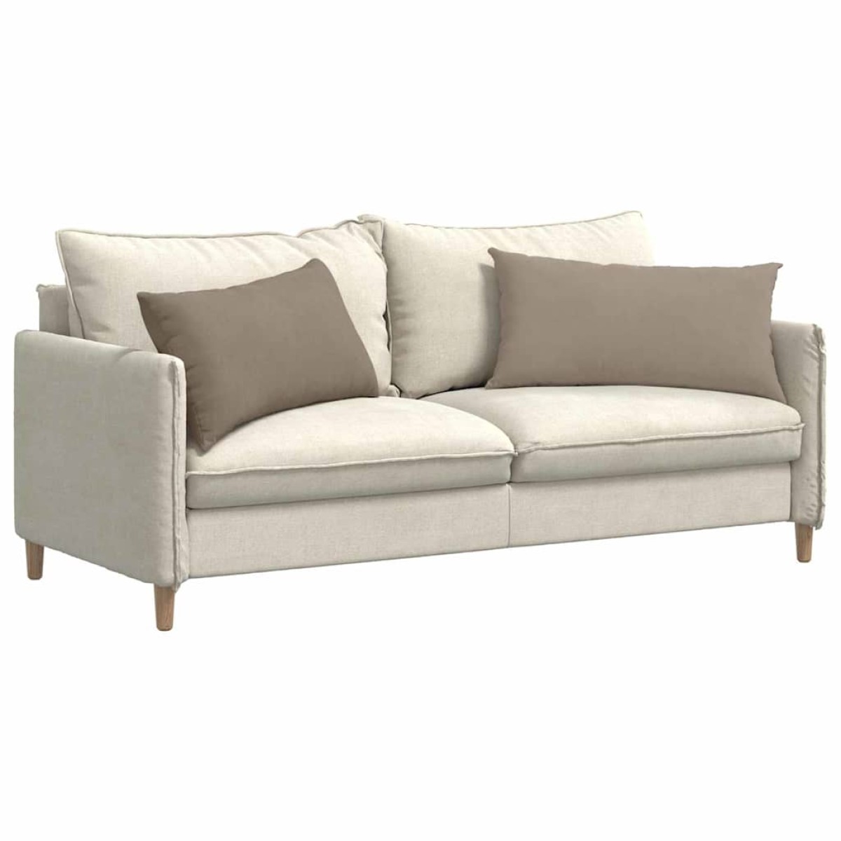 vidaXL Μαξιλάρι Καναπέ 2 pcs Taupe 80 x 40 cm ύφασμα