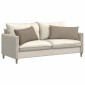 vidaXL Μαξιλάρι Καναπέ 2 pcs Taupe 80 x 40 cm ύφασμα