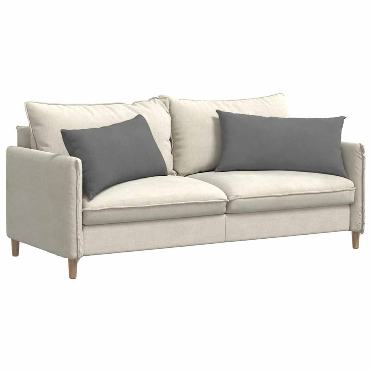 vidaXL Μαξιλάρι Καναπέ 2 pcs Σκούρο Γκρι 80 x 40 cm ύφασμα