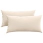 vidaXL Μαξιλάρι Καναπέ 2 pcs Μπεζ 80 x 40 cm ύφασμα