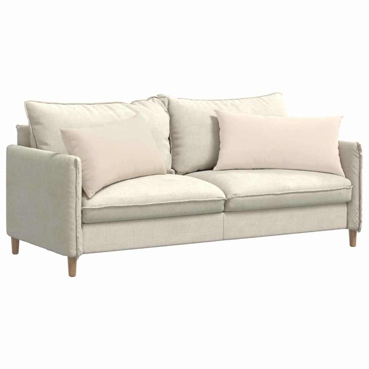vidaXL Μαξιλάρι Καναπέ 2 pcs Μπεζ 80 x 40 cm ύφασμα