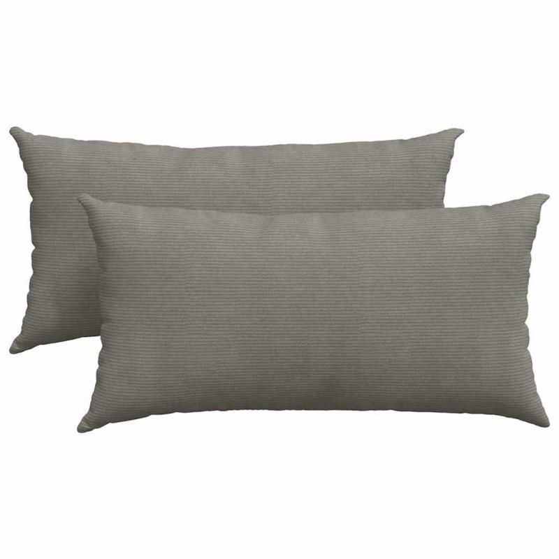 vidaXL Μαξιλάρι Καναπέ 2 pcs Ανοιχτό γκρι 80 x 40 cm