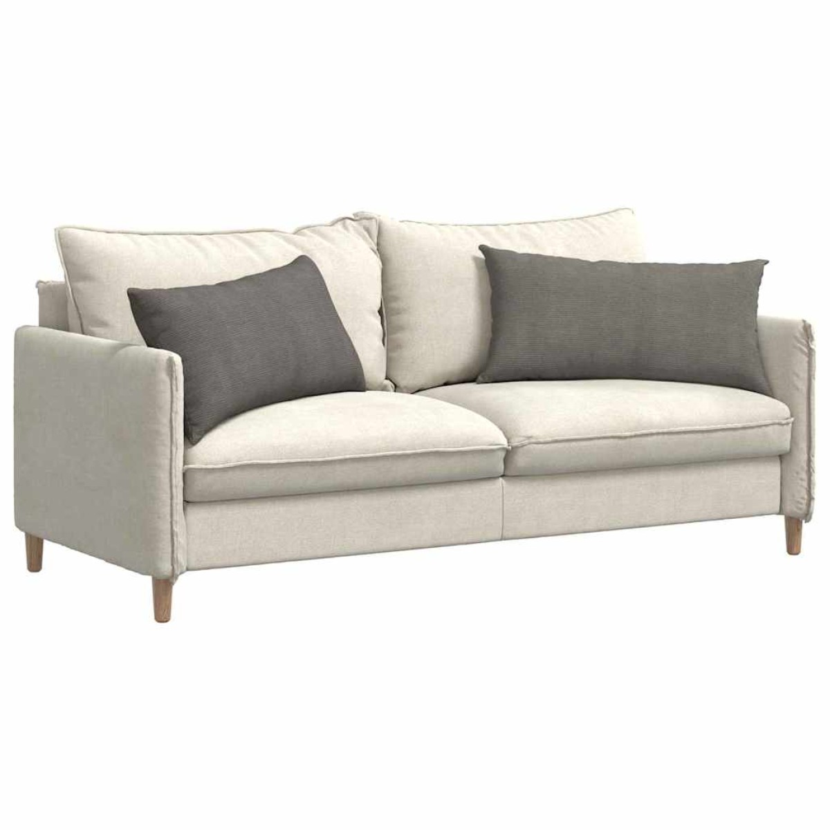 vidaXL Μαξιλάρι Καναπέ 2 pcs Ανοιχτό γκρι 80 x 40 cm