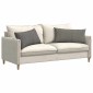vidaXL Μαξιλάρι Καναπέ 2 pcs Ανοιχτό γκρι 80 x 40 cm