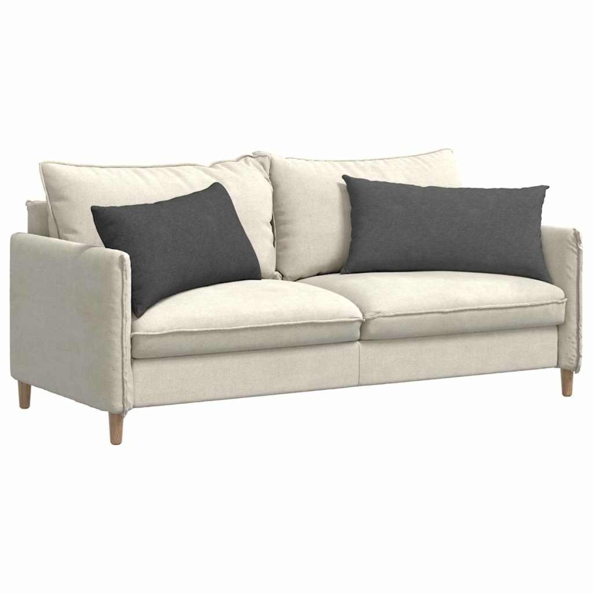 vidaXL Μαξιλάρι Καναπέ 2 pcs Σκούρο Γκρι 80 x 40 cm