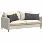 vidaXL Μαξιλάρι Καναπέ 2 pcs Σκούρο Γκρι 80 x 40 cm