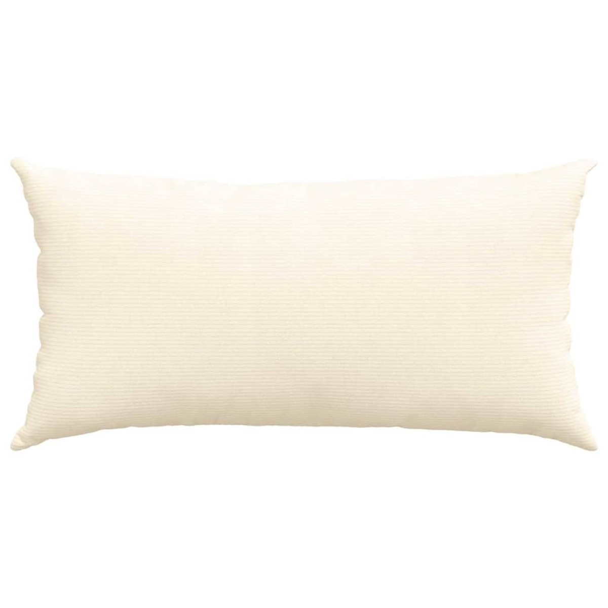 vidaXL Μαξιλάρι Καναπέ 2 pcs Κρεμ 80 x 40 cm Υφασμάτινο Κορντουρά