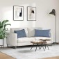 vidaXL Μαξιλάρι Καναπέ 2 pcs Μπλε 80 x 40 cm Υφασμάτινο Κορντουρά