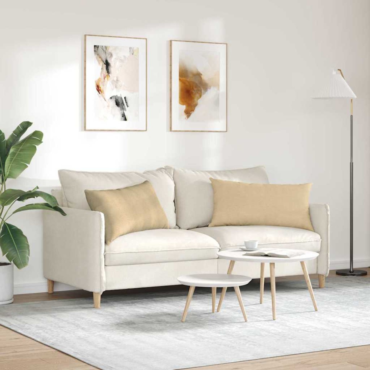 vidaXL Μαξιλάρι Καναπέ 2 pcs Γκρι Πράσινο 80 x 40 cm