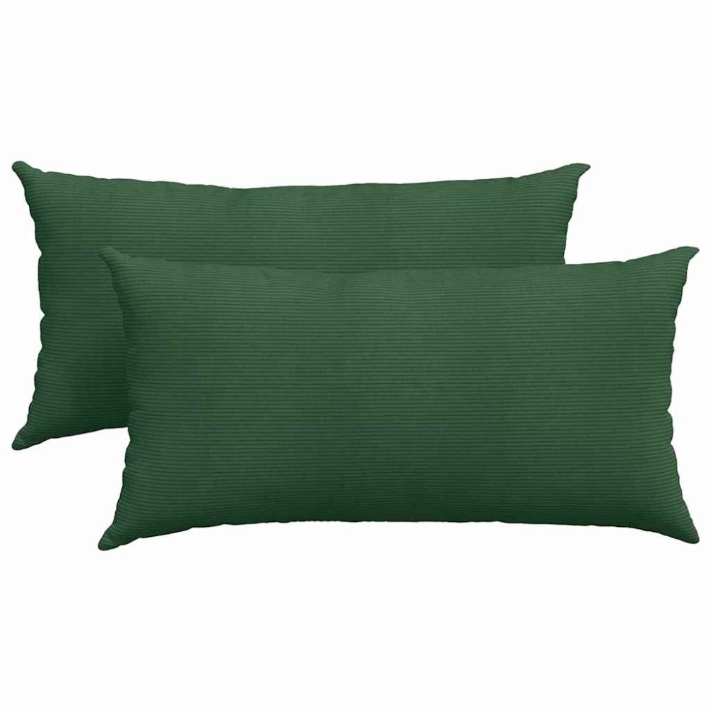 vidaXL Μαξιλάρι Καναπέ 2 pcs Σκούρο Πράσινο 80 x 40 cm