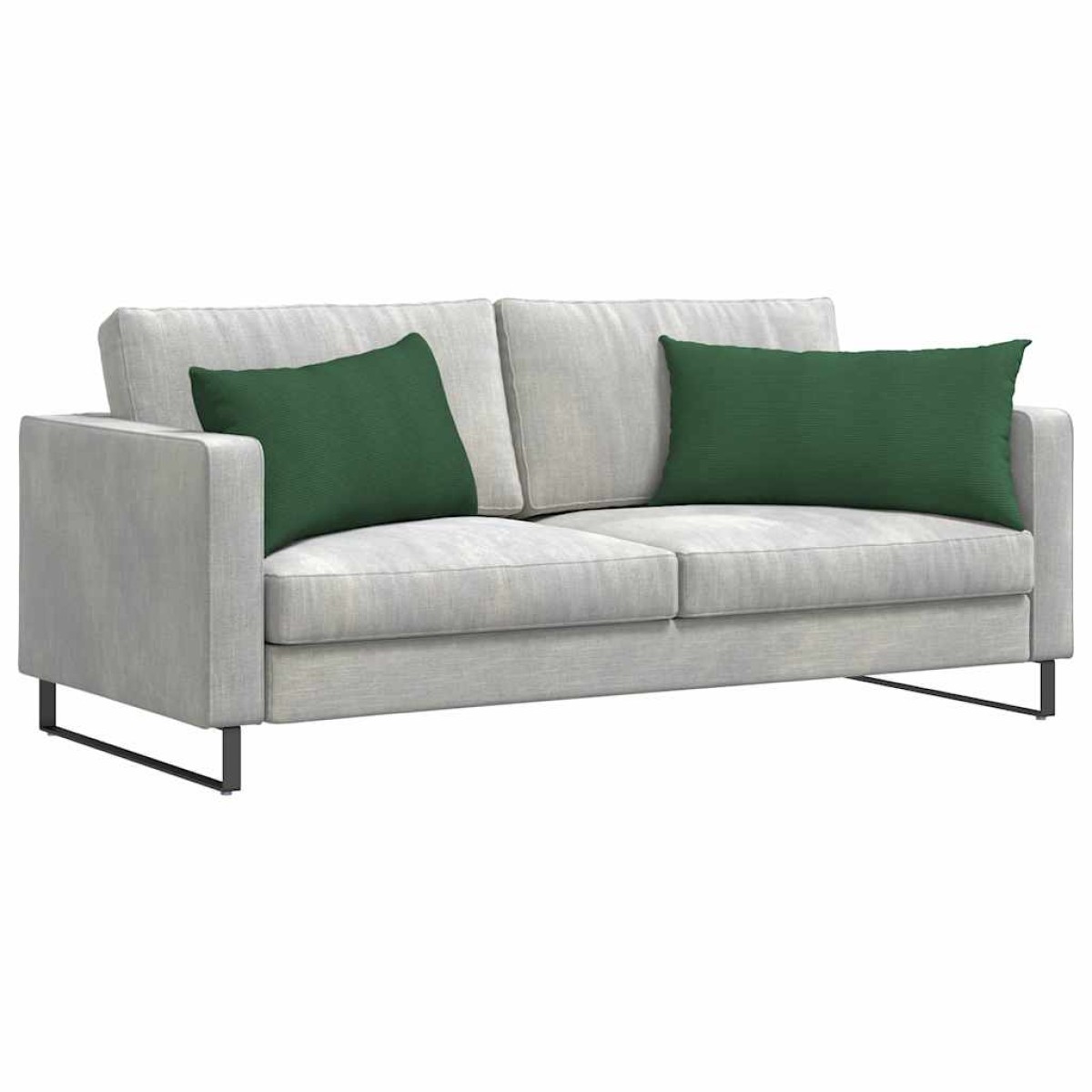 vidaXL Μαξιλάρι Καναπέ 2 pcs Σκούρο Πράσινο 80 x 40 cm