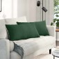 vidaXL Μαξιλάρι Καναπέ 2 pcs Σκούρο Πράσινο 80 x 40 cm