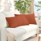 vidaXL Μαξιλάρι Καναπέ 2 pcs Κόκκινο Πορτοκαλί 80 x 40 cm