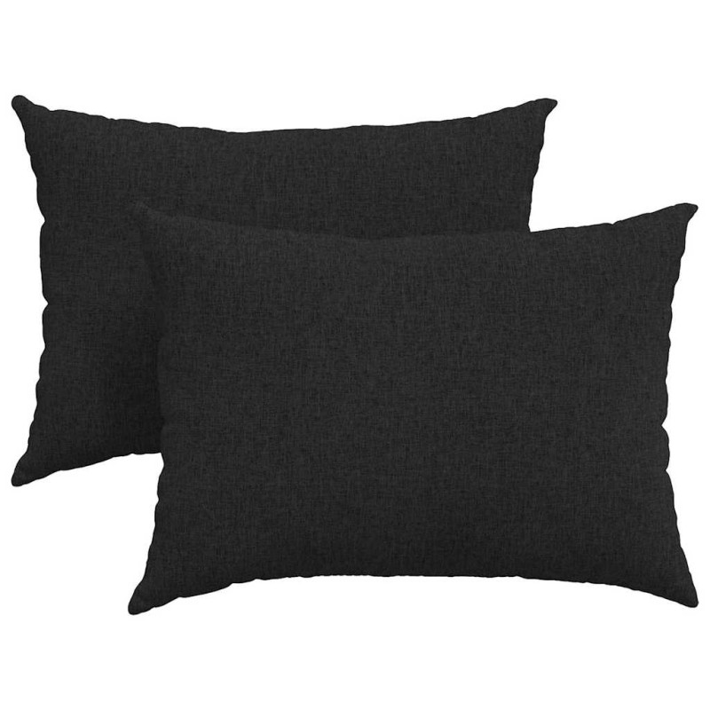 vidaXL Μαξιλάρι Καναπέ 2 τμχ. ύφασμα Μαύρο 70 x 50 cm