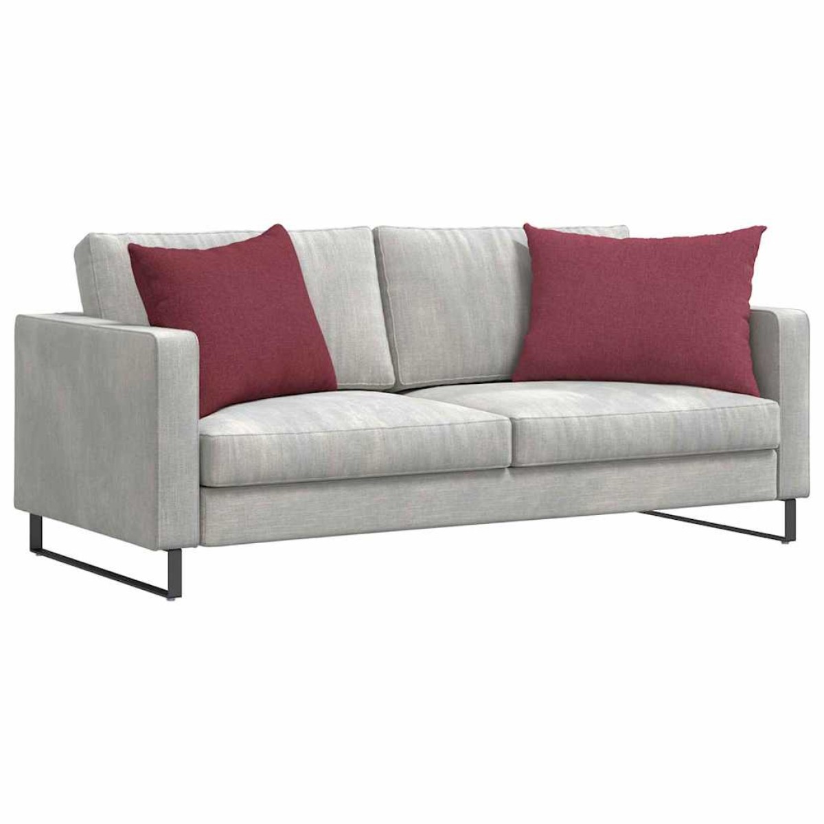 vidaXL Μαξιλάρι Καναπέ 2 τμχ. ύφασμα Κόκκινο 70 x 50 cm