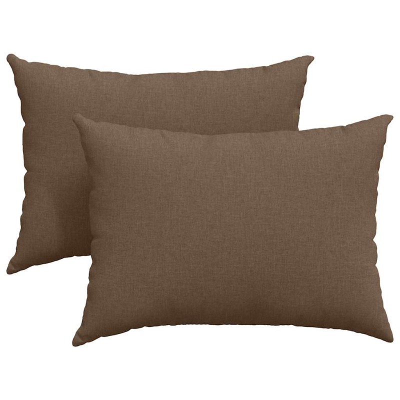 vidaXL Μαξιλάρι Καναπέ 2 τμχ. ύφασμα Καφέ 70 x 50 cm