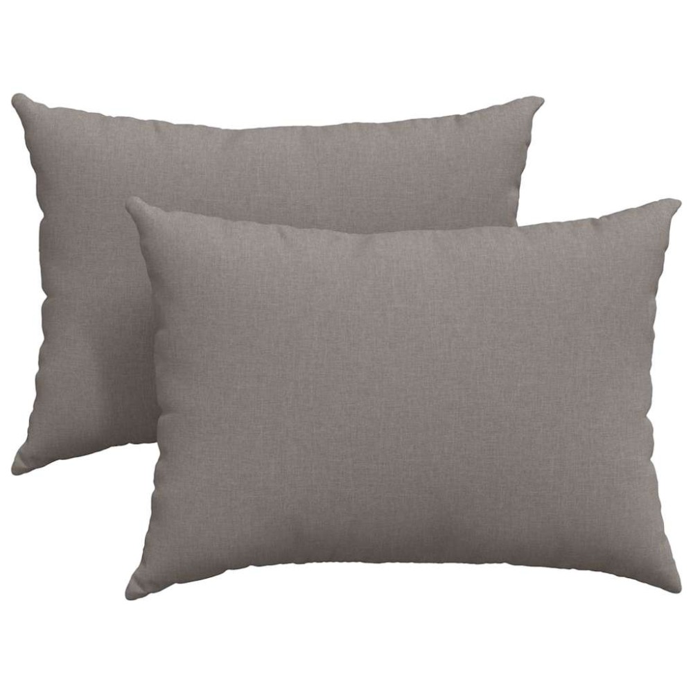 vidaXL Μαξιλάρι Καναπέ 2 τμχ. ύφασμα Taupe 70 x 50 cm