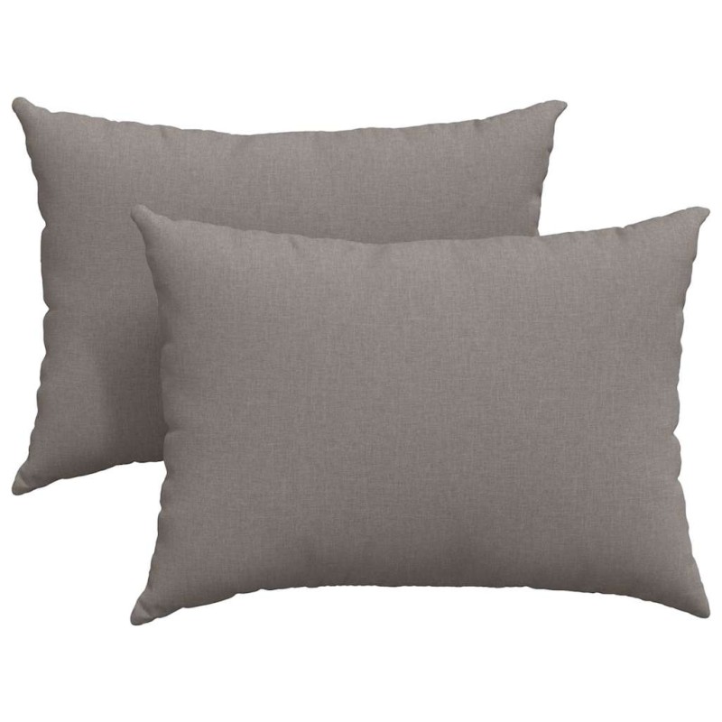 vidaXL Μαξιλάρι Καναπέ 2 τμχ. ύφασμα Taupe 70 x 50 cm