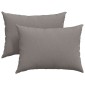 vidaXL Μαξιλάρι Καναπέ 2 τμχ. ύφασμα Taupe 70 x 50 cm
