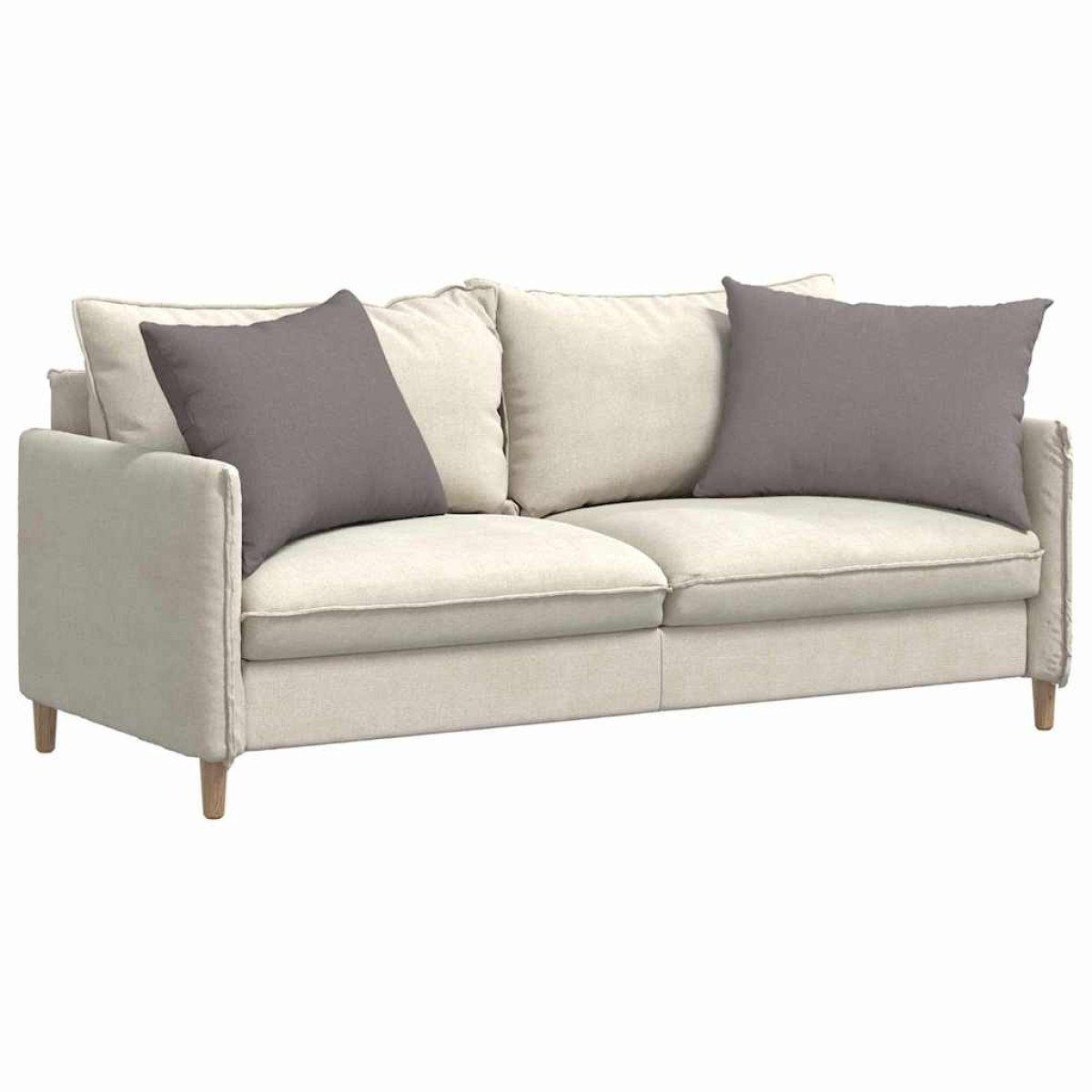 vidaXL Μαξιλάρι Καναπέ 2 τμχ. ύφασμα Taupe 70 x 50 cm