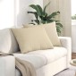 vidaXL Μαξιλάρι Καναπέ 2 τμχ. ύφασμα Κρεμ 70 x 50 cm