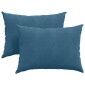 vidaXL Μαξιλάρι Καναπέ 2 pcs Μπλε 70 x 50 cm Υφασμάτινο Κορντουρά