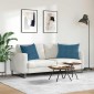 vidaXL Μαξιλάρι Καναπέ 2 pcs Μπλε 70 x 50 cm Υφασμάτινο Κορντουρά