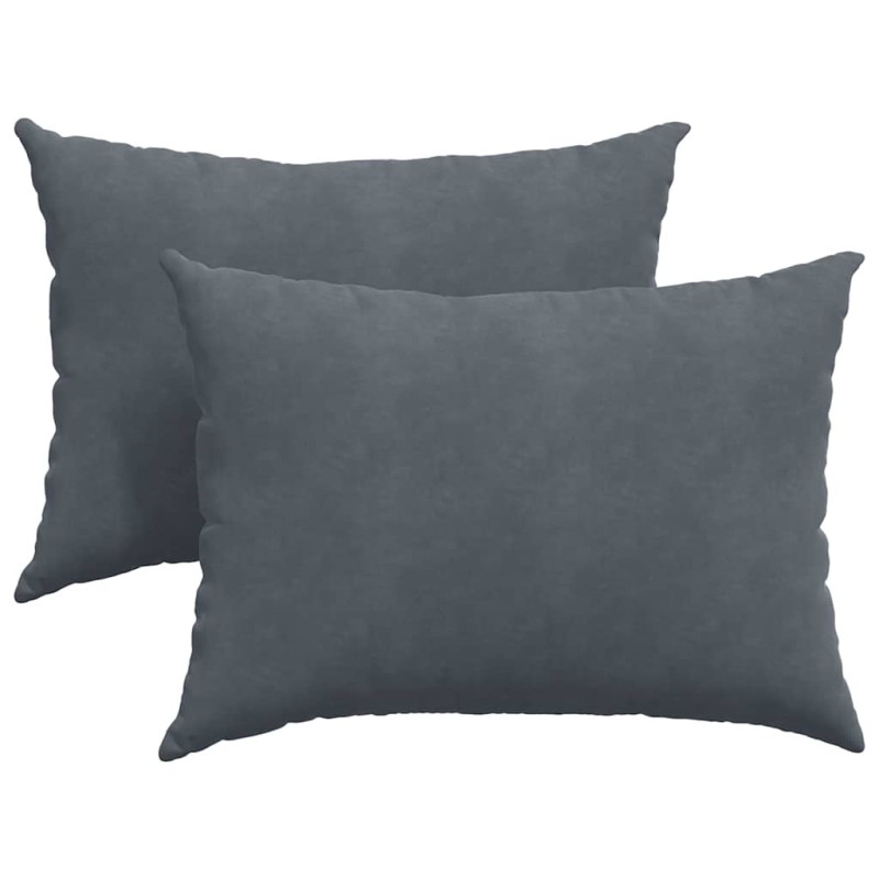 vidaXL Μαξιλάρι Καναπέ 2 pcs Σκούρο Γκρι 70 x 50 cm