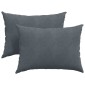 vidaXL Μαξιλάρι Καναπέ 2 pcs Σκούρο Γκρι 70 x 50 cm