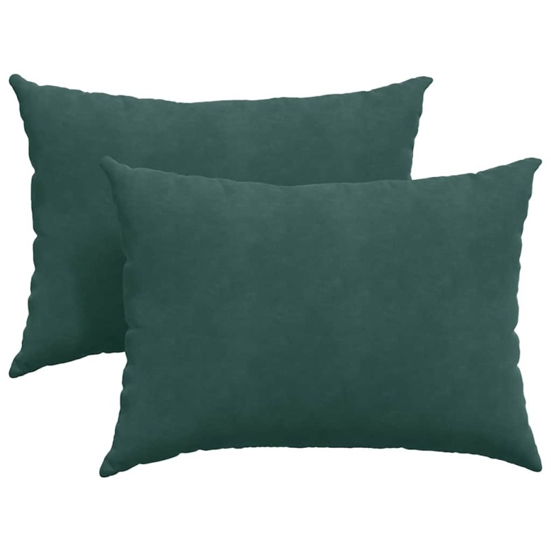 vidaXL Μαξιλάρι Καναπέ 2 pcs Σκούρο Πράσινο 70 x 50 cm