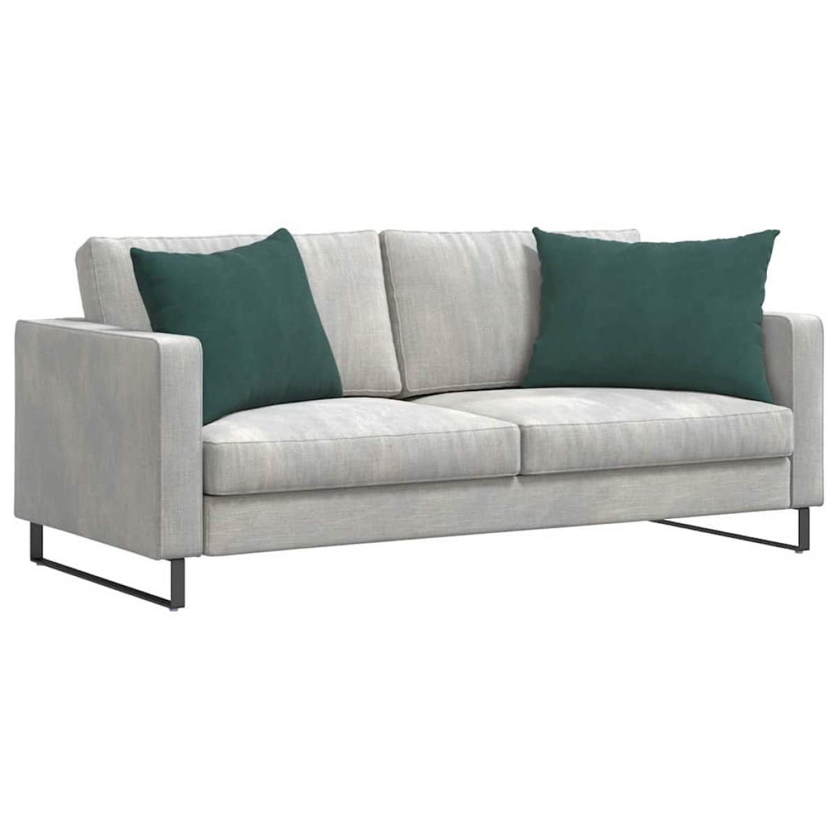 vidaXL Μαξιλάρι Καναπέ 2 pcs Σκούρο Πράσινο 70 x 50 cm