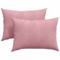 vidaXL Μαξιλάρι Καναπέ 2 pcs Ροζ 70 x 50 cm Υφασμάτινο Κορντουρά