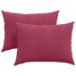vidaXL Μαξιλάρι Καναπέ 2 pcs Κόκκινο 70 x 50 cm Υφασμάτινο Κορντουρά