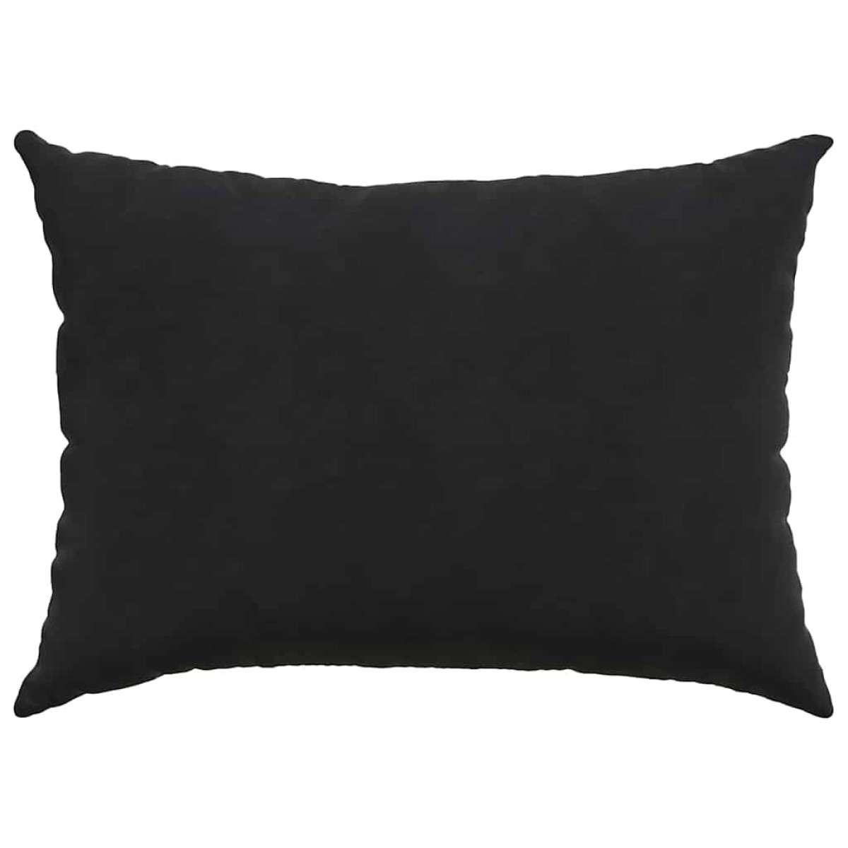 vidaXL Μαξιλάρι Καναπέ 2 pcs Μαύρο 70 x 50 cm Υφασμάτινο Κορντουρά