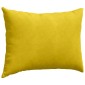 vidaXL Μαξιλάρι Καναπέ 2 pcs Κίτρινο 70 x 50 cm Υφασμάτινο Κορντουρά