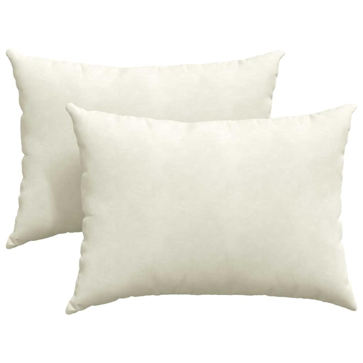 vidaXL Μαξιλάρι Καναπέ 2 pcs Κρεμ 70 x 50 cm Υφασμάτινο Κορντουρά