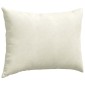 vidaXL Μαξιλάρι Καναπέ 2 pcs Κρεμ 70 x 50 cm Υφασμάτινο Κορντουρά