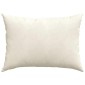 vidaXL Μαξιλάρι Καναπέ 2 pcs Κρεμ 70 x 50 cm Υφασμάτινο Κορντουρά