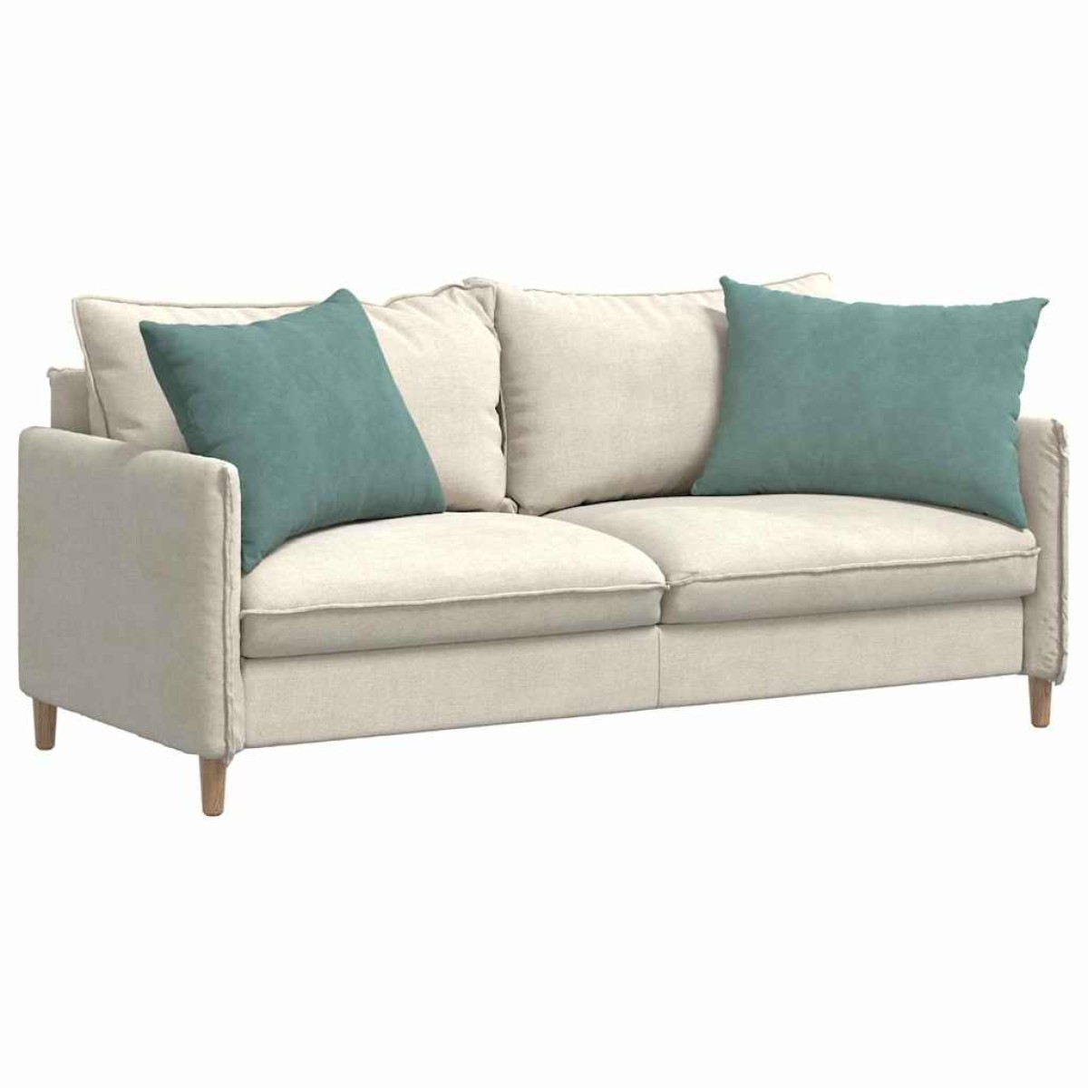 vidaXL Μαξιλάρι Καναπέ 2 pcs Θαλασσί 70 x 50 cm Υφασμάτινο Κορντουρά