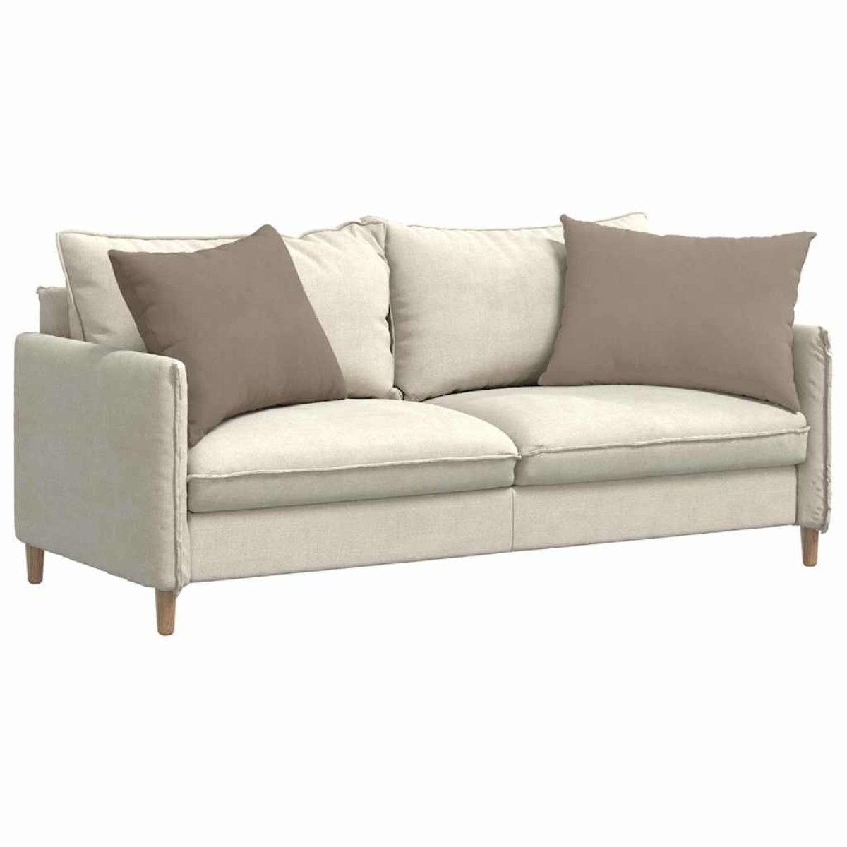 vidaXL Μαξιλάρι Καναπέ 2 pcs Taupe 70 x 50 cm ύφασμα