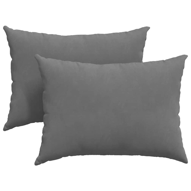 vidaXL Μαξιλάρι Καναπέ 2 pcs Σκούρο Γκρι 70 x 50 cm ύφασμα