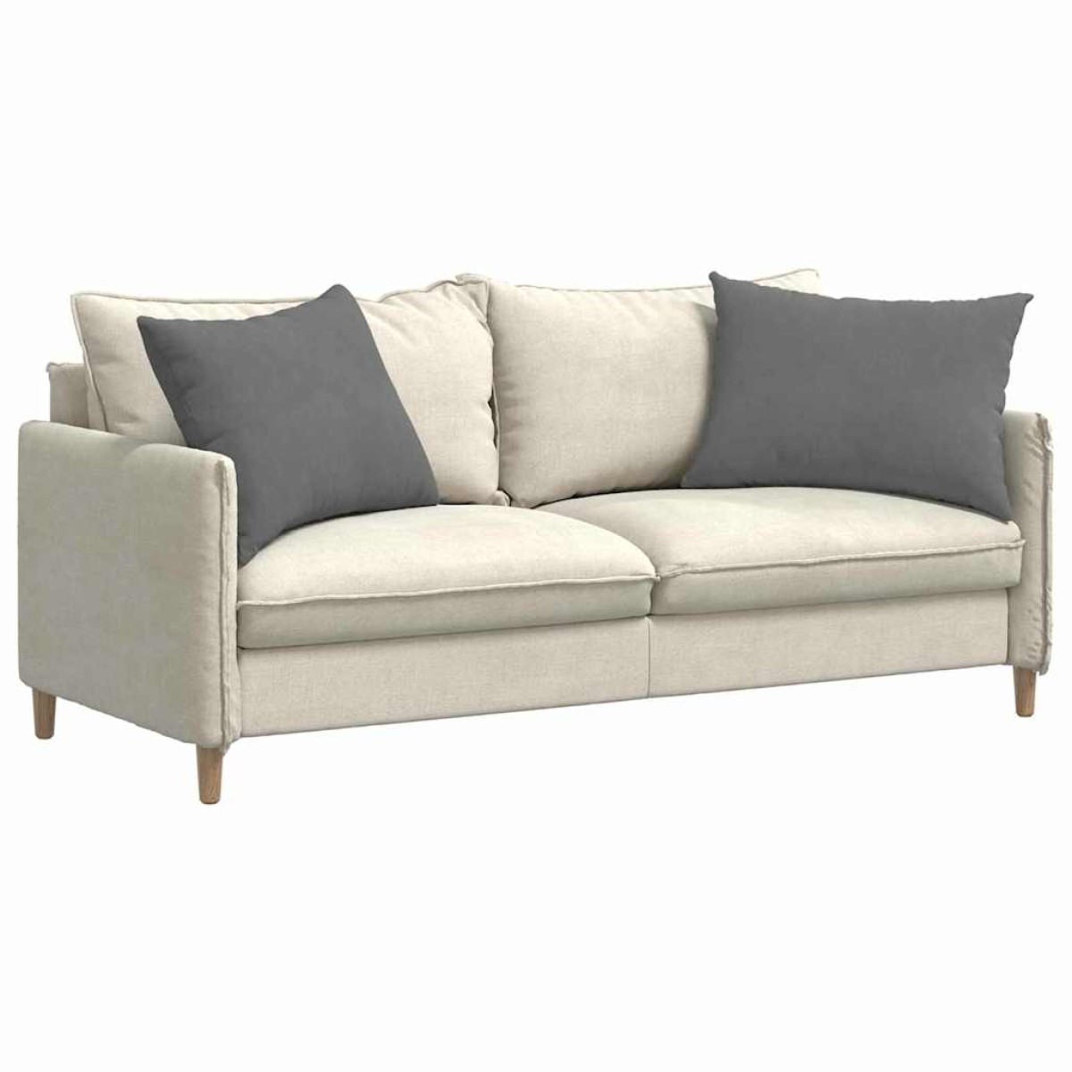 vidaXL Μαξιλάρι Καναπέ 2 pcs Σκούρο Γκρι 70 x 50 cm ύφασμα