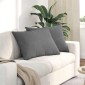 vidaXL Μαξιλάρι Καναπέ 2 pcs Σκούρο Γκρι 70 x 50 cm ύφασμα