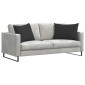 vidaXL Μαξιλάρι Καναπέ 2 pcs Μαύρο 70 x 50 cm ύφασμα