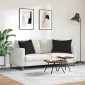 vidaXL Μαξιλάρι Καναπέ 2 pcs Μαύρο 70 x 50 cm ύφασμα